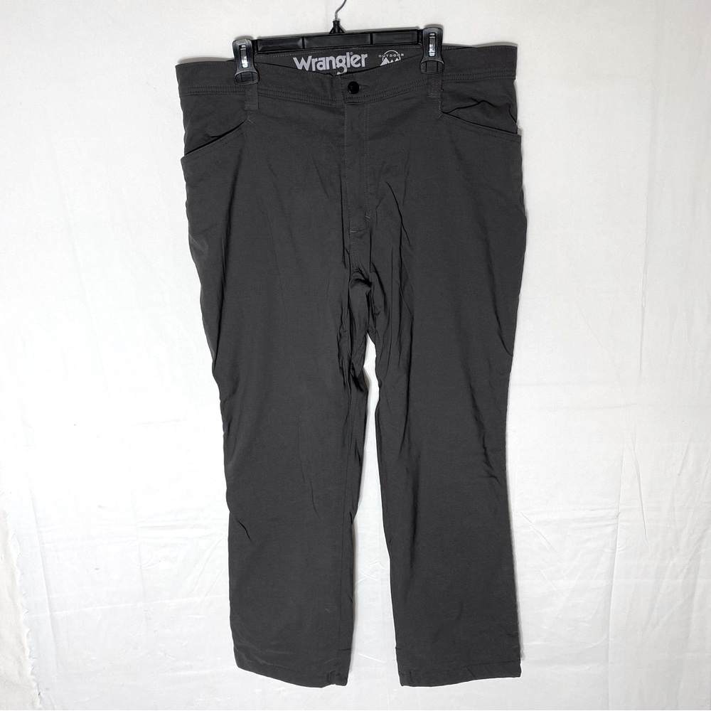 Wrangler Outdoor Dark Grey Fleece Lined Straight Leg Pants 40X30